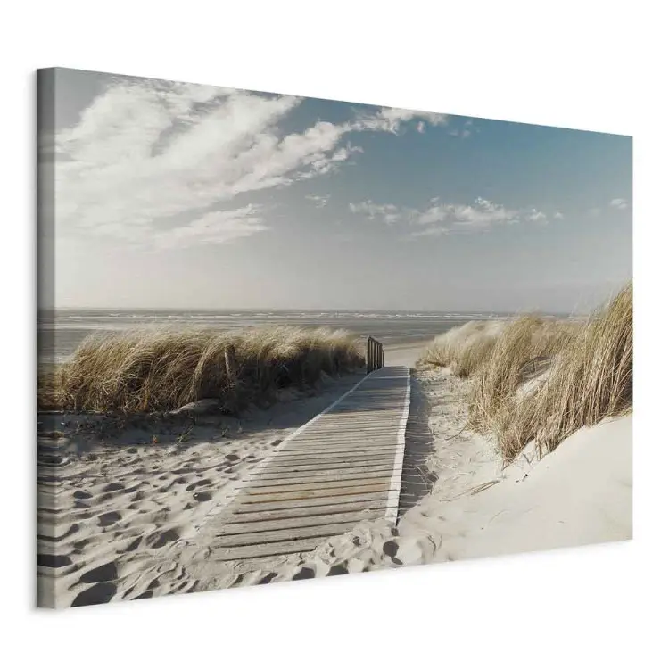 Väg till Stranden - sommarhimlen över sanden