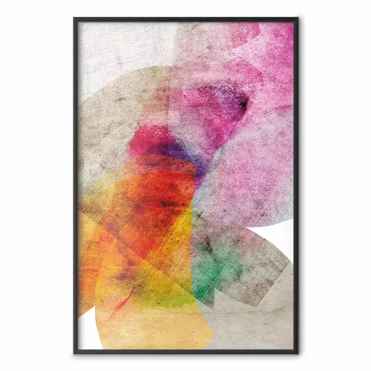 Kalejdoskop - abstrakt komposition av mångfärgad tygtextur