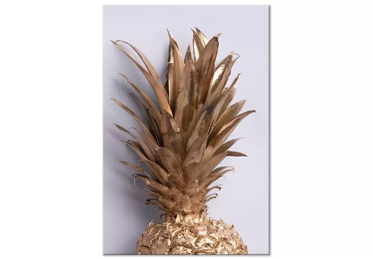 Gyllene frukt (1-delige) verticaal - stilleben av en gyllene ananas