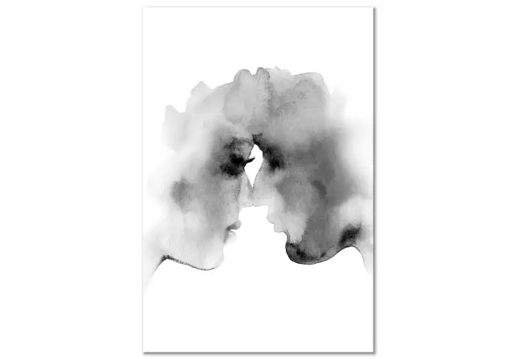 Suddiga tankar (1-panel) vertikal - kyss i akvarellstil