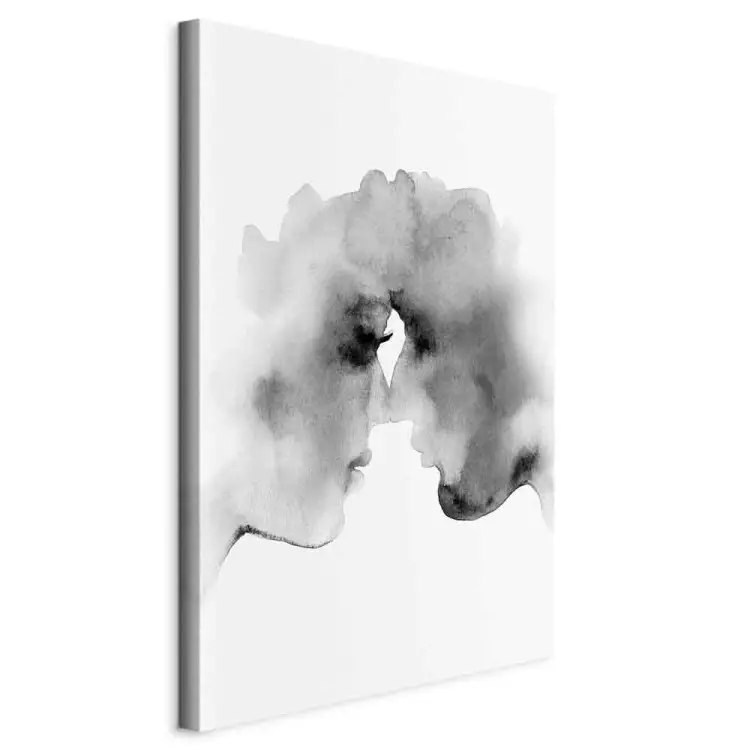 Suddiga tankar (1-panel) vertikal - kyss i akvarellstil