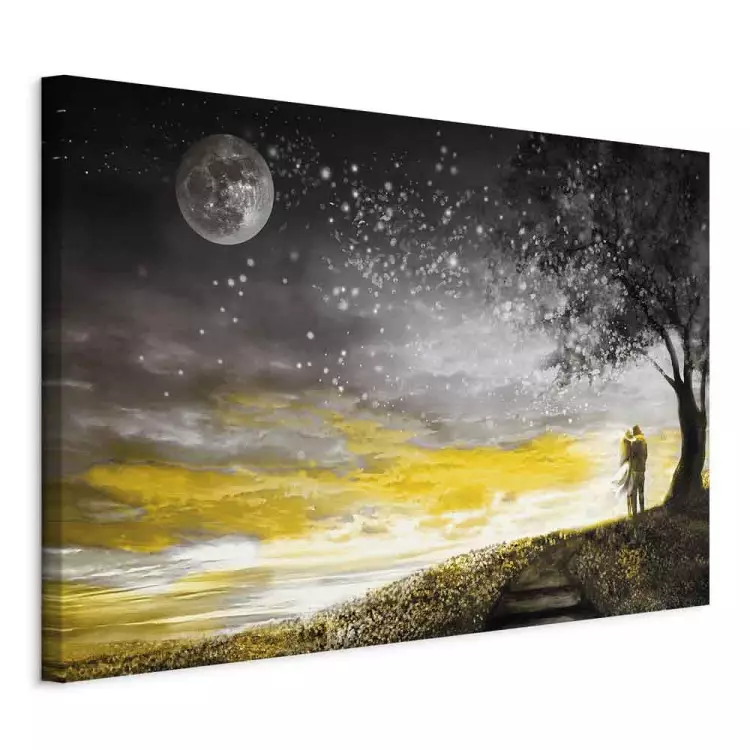 Endless love (1-panel) bred - landskap av ett romantiskt par