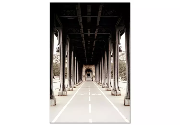 Bron över Seine - sepiafotografi av arkitektur i Paris