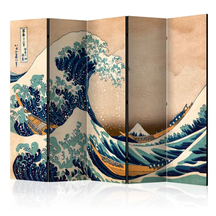 Hokusai: Stora vågen vid Kanagawa Reproduktion II - vatten