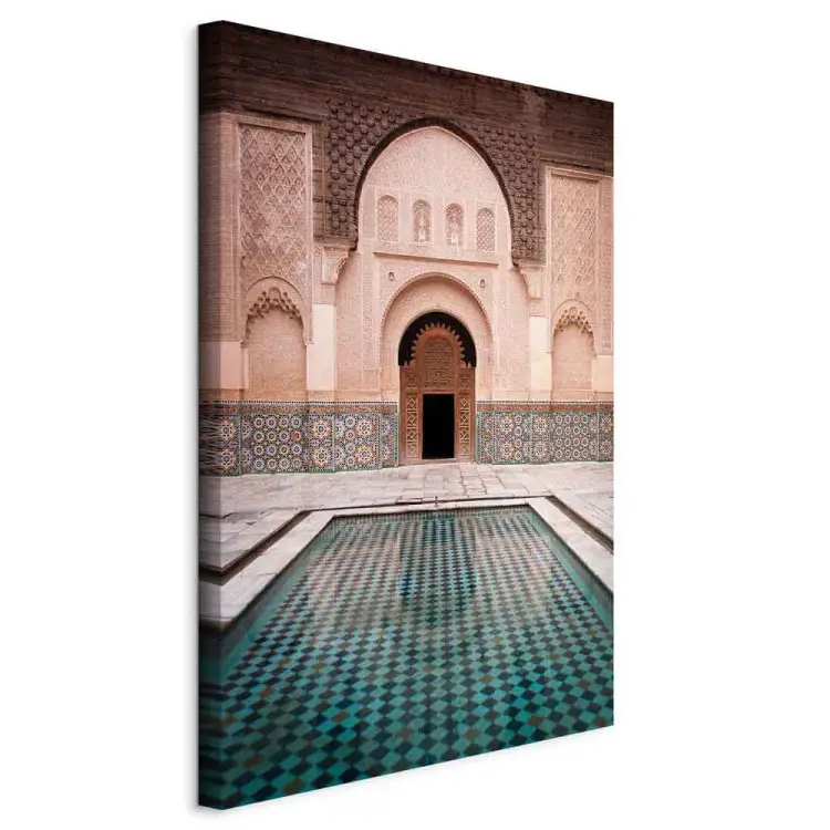 Blå friskhet vertikal - arabisk arkitektur