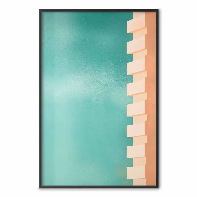 Abstrakt mur - färgrik grafisk bild i pastellfärger