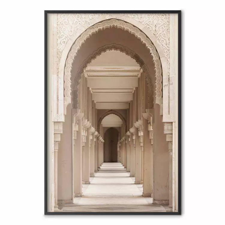 Orientaliska bågar - fotografi av marockansk arkitektur