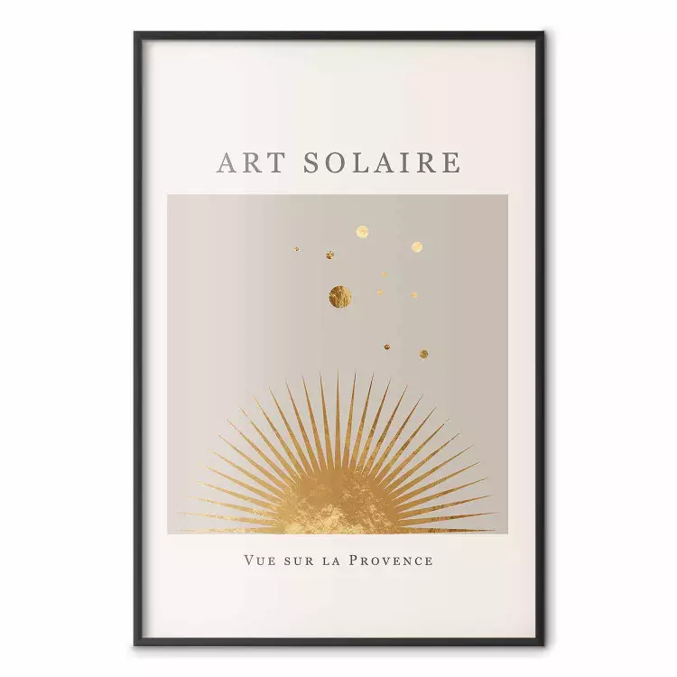 Sol konst: Provence vy - gyllene sol i skandinavisk bohemisk stil