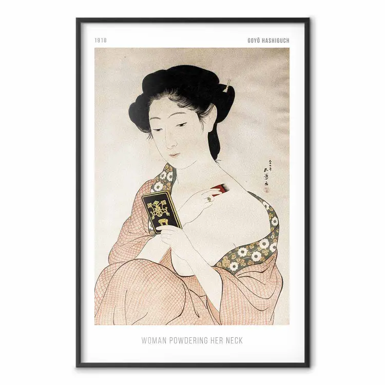 Goyō Hashiguchi - Kvinna pudrar nacken