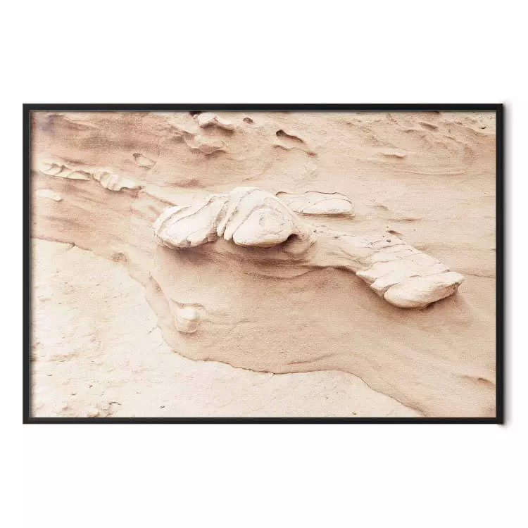 Stenstruktur - fotografi som visar ett fragment av en sandformation