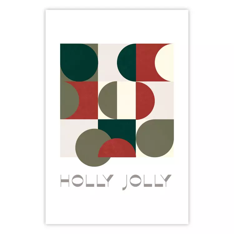Holly jolly - geometriska former i festliga färger