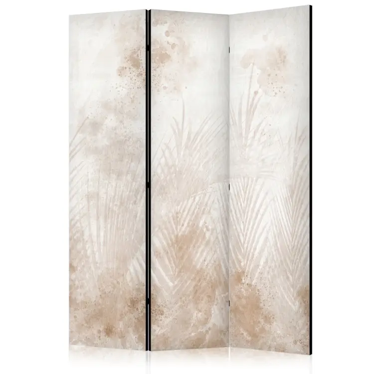 Fritid i sand - skira palmblad i beige