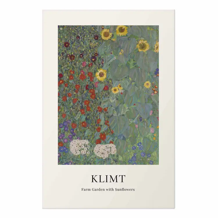Gustav Klimt - Landsbygdsträdgård med solrosor