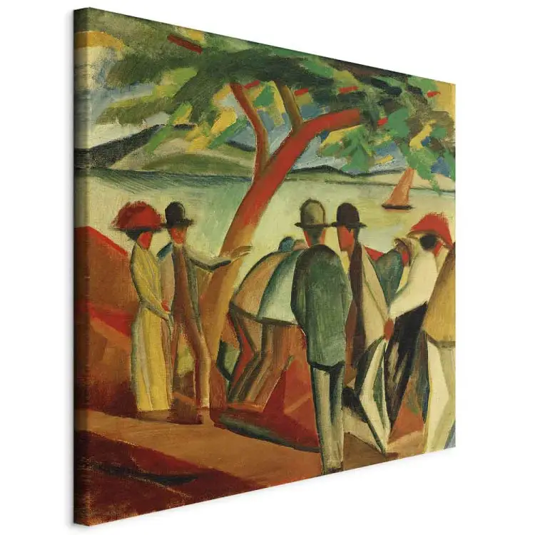 K nda Konstverk August Macke Vandrare Vid Sj n Bimago k-nda-konstverk-august-macke-vandrare-vid-sj-n-bimago