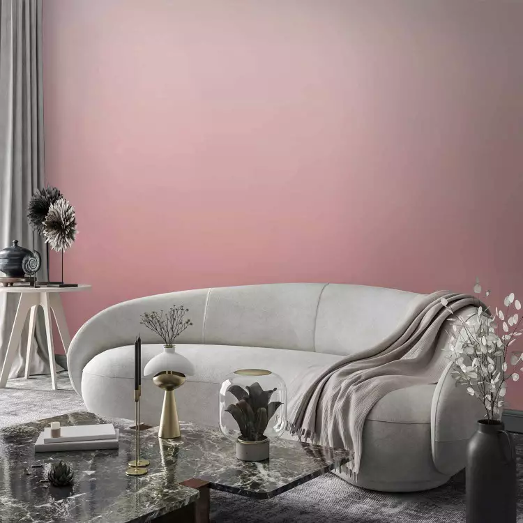 Morning of love - mjuk gradient från rosa till ljus beige