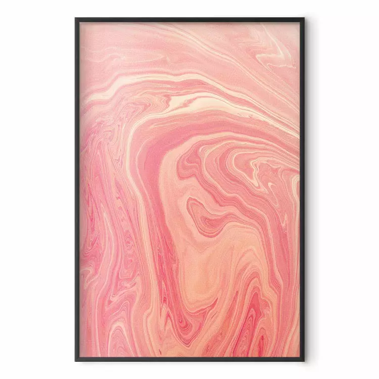Pink wave - böljande mönster i pastellfärger på en ljus bakgrund