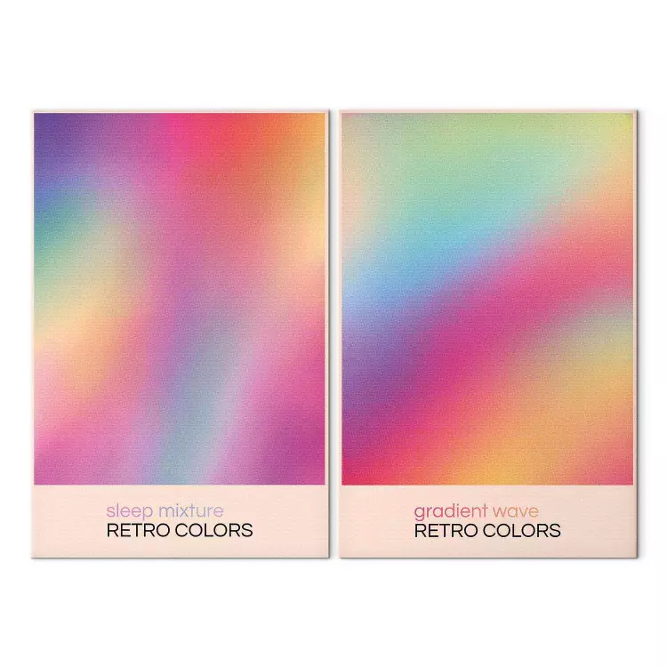 Pastellgradient - subtila retroövergångar