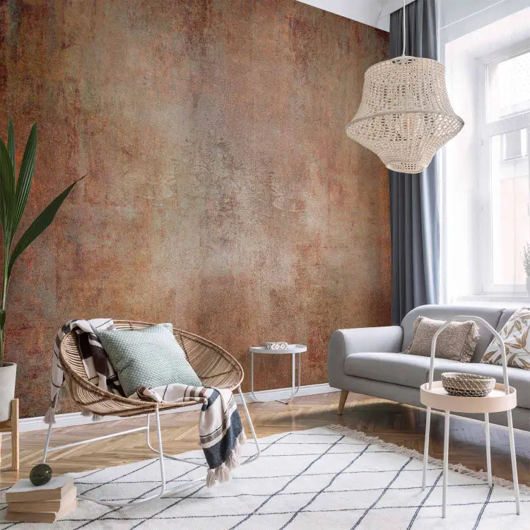 Rostig brons - texturen av antik metall med en subtil patina