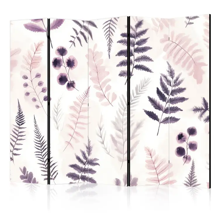 Botanisk ro - konstnärlig arrangemang av blad i pastellfärger