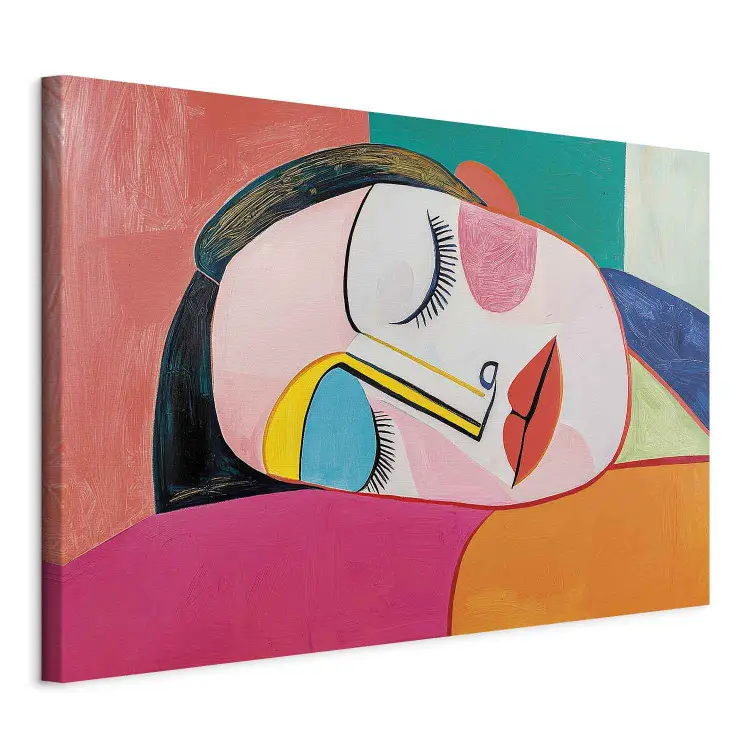 Inspirations Picasso - Porträtt av en sovande, vacker kvinna