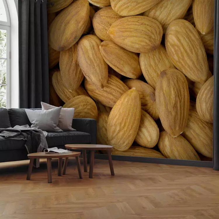 Nötsmak - monolit av mandlar i beige toner för köket
