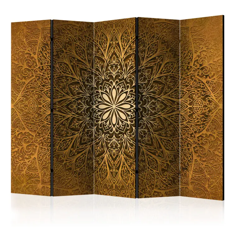 Sacred circle II - mandala i brons med orientaliska ornament som motiv