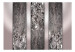 Fototapet Värdefull metall - mönster med diamanterextur i silverfärger 60100 additionalThumb 1
