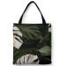 Shoppingväska Faces of the monstera - composition with rich detail of egoztic plants 147410