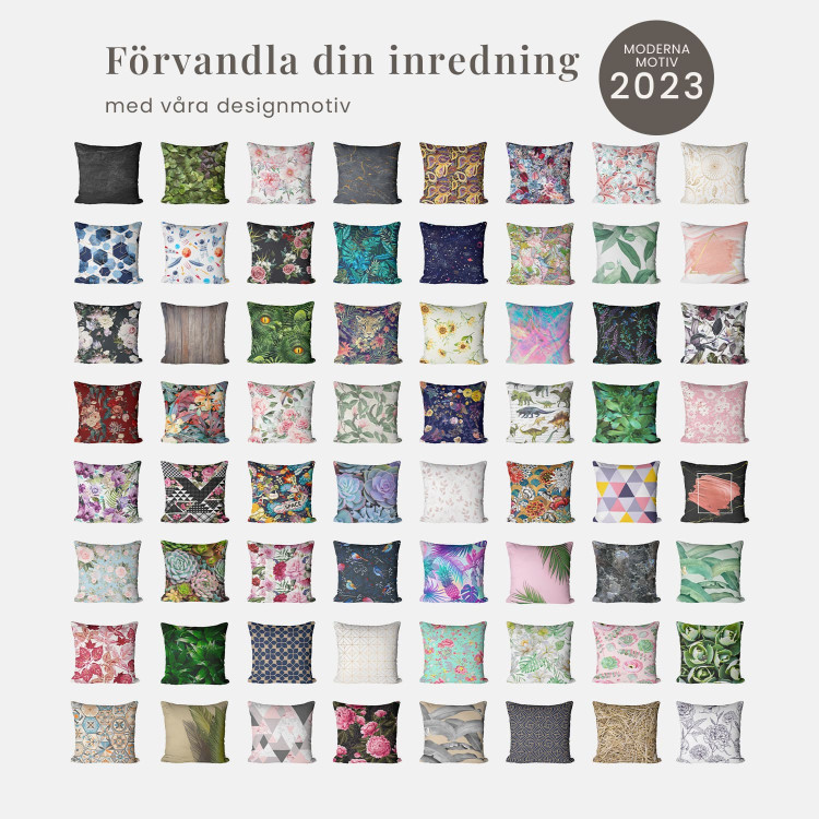 Mikrofiberkudda Colourful mosaic - a geometric composition of triangles cushions 146840 additionalImage 8