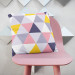 Mikrofiberkudda Colourful mosaic - a geometric composition of triangles cushions 146840 additionalThumb 2