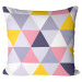 Mikrofiberkudda Colourful mosaic - a geometric composition of triangles cushions 146840