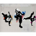 Fototapet Monkey dance - street art 60550 additionalThumb 3