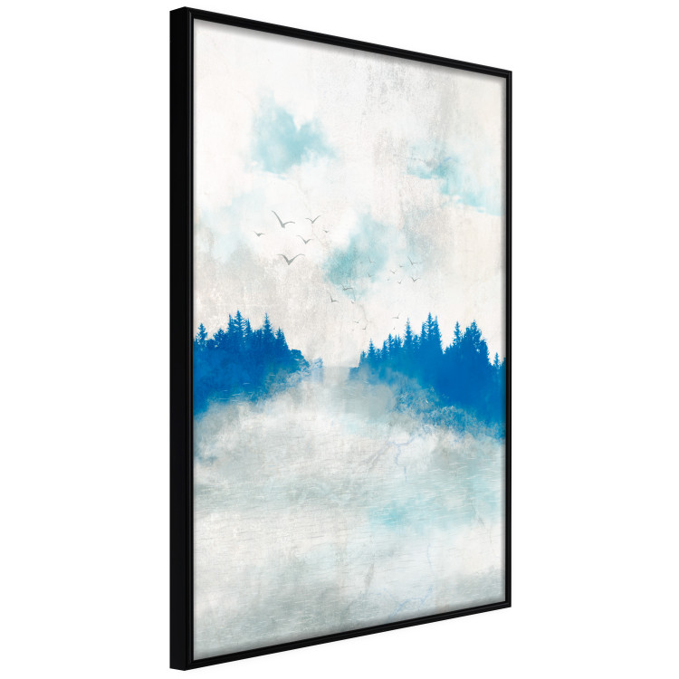 Affischer Blue Forest - Delicate, Hazy Landscape in Blue Tones 145760 additionalImage 7