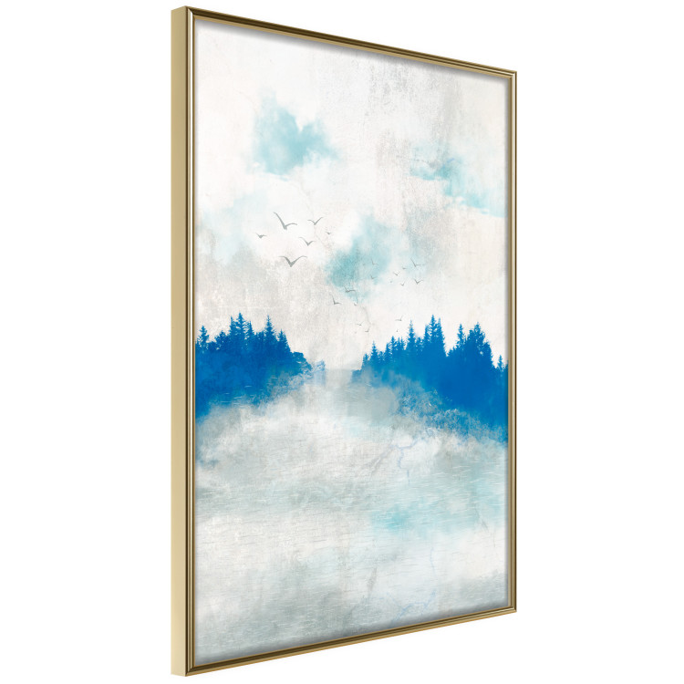 Affischer Blue Forest - Delicate, Hazy Landscape in Blue Tones 145760 additionalImage 15