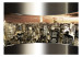Fototapet New Yorks stadssilhuett - panoramabild på stadens skyskrapor på natten 60160 additionalThumb 1