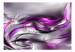 Fototapet Abstrakt komposition - rosa vågor på grå bakgrund med glans 61360 additionalThumb 1