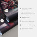 Fototapet Abstraktion av band - bakgrund med lila mönster med glans och diamanter 64611 additionalThumb 3