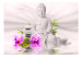 Fototapet Buddha and pink orchids 61421 additionalThumb 1