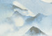 Fototapet Vinter i bergen - landskap med toppar täckta av snö och dimma 138831 additionalThumb 3