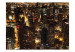 Fototapet Stadens arkitektur på natten - panoramavy över höga skyskrapor i Chicago, USA 59731 additionalThumb 1