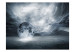 Fototapet Försvunna världen - rymdlandskap med en ensam måne bland moln 59741 additionalThumb 1