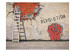 Fototapet Revolutionens hand - stads-mural med knuten hand i street art-stil 60751 additionalThumb 1