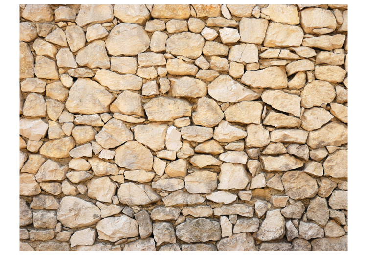 Fototapet Provencalsk stil - bakgrund med rustik stenmur i provencalsk stil 60981 additionalImage 1