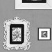 Fototapet Väggramar - fotoramar i olika stilar och storlekar på en bakgrund i grå och vita nyanser 61822 additionalThumb 3