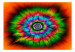 Fototapet Färgens kalejdoskop - färgglad abstraktion med glans och 3D-illusion 63942 additionalThumb 1