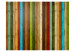Fototapet Regnbåge av trä - målade färgglada vertikala träplankor 61052 additionalThumb 1