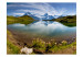 Fototapet Schweizisk bergslandskap - berg som speglar sig i en sjö 59972 additionalThumb 1
