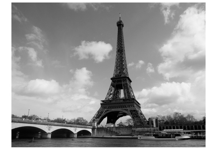 Fototapet Stadsarkitektur i Paris - floden Seine bredvid Eiffeltornet 59882 additionalImage 1