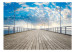 Fototapet Piren - landskap omgiven av havets blått och lugn himmel med moln 61682 additionalThumb 1