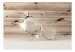 Fototapet Spillt vatten - vattendroppe med glans och mönster på ljusa paneler 61982 additionalThumb 1